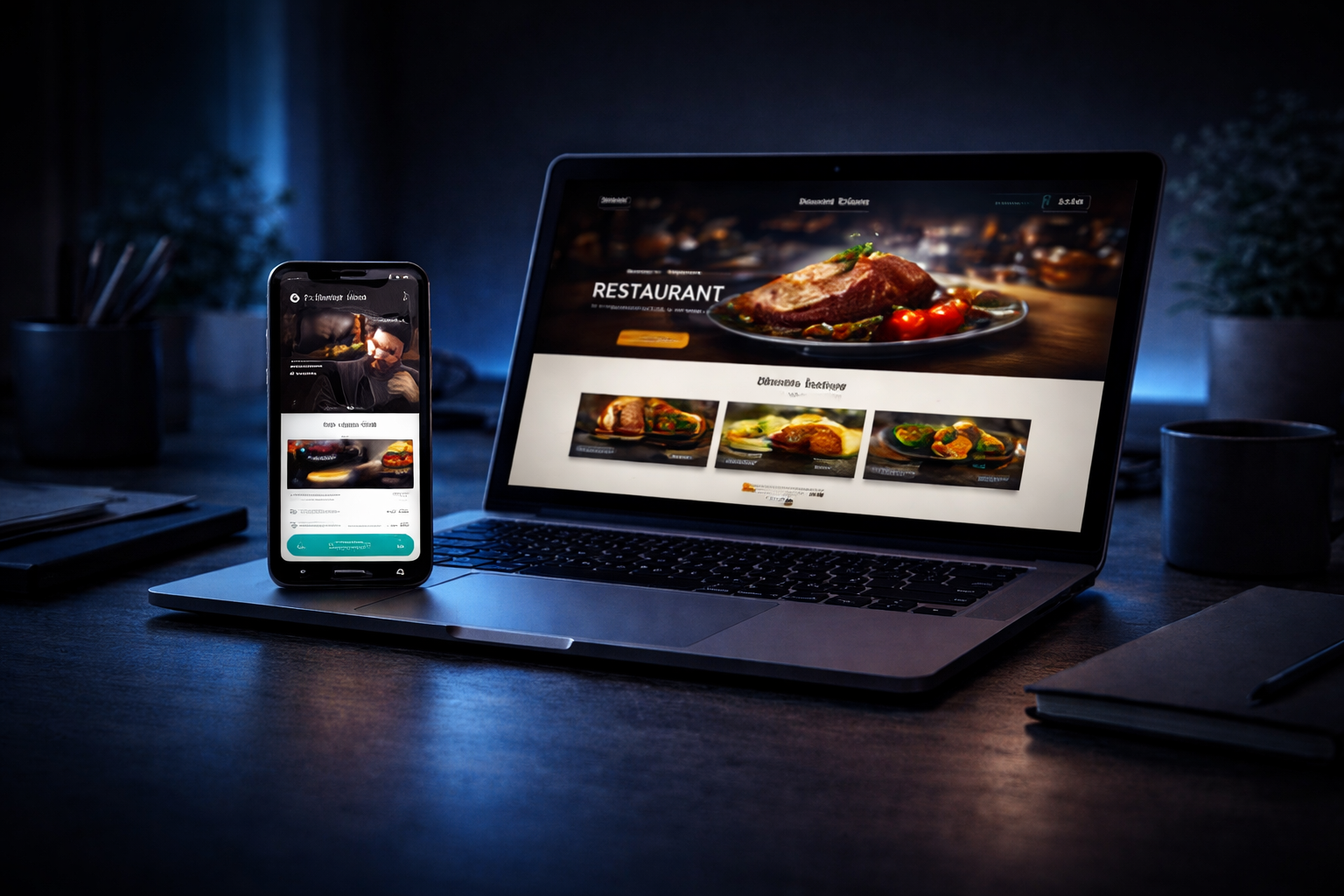 Modern professional website after redesign