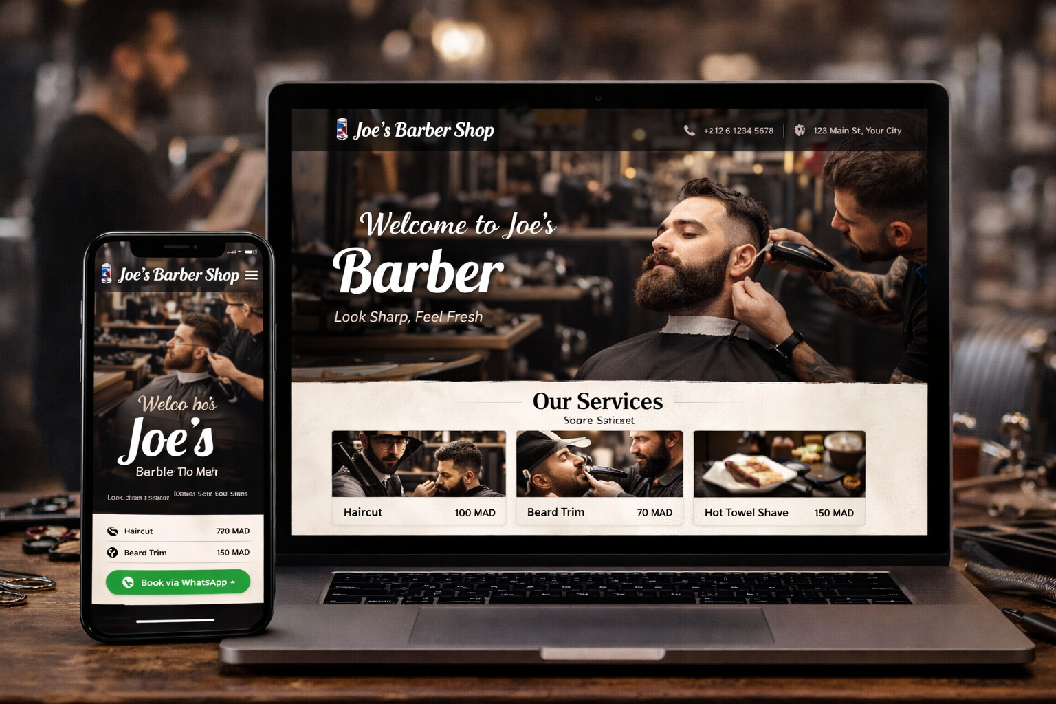 Service Website Example
