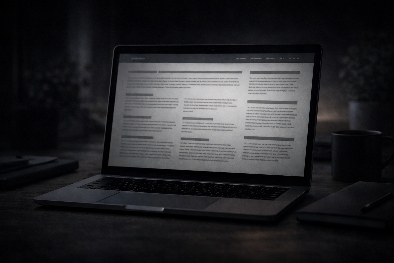 Old outdated website design before redesign